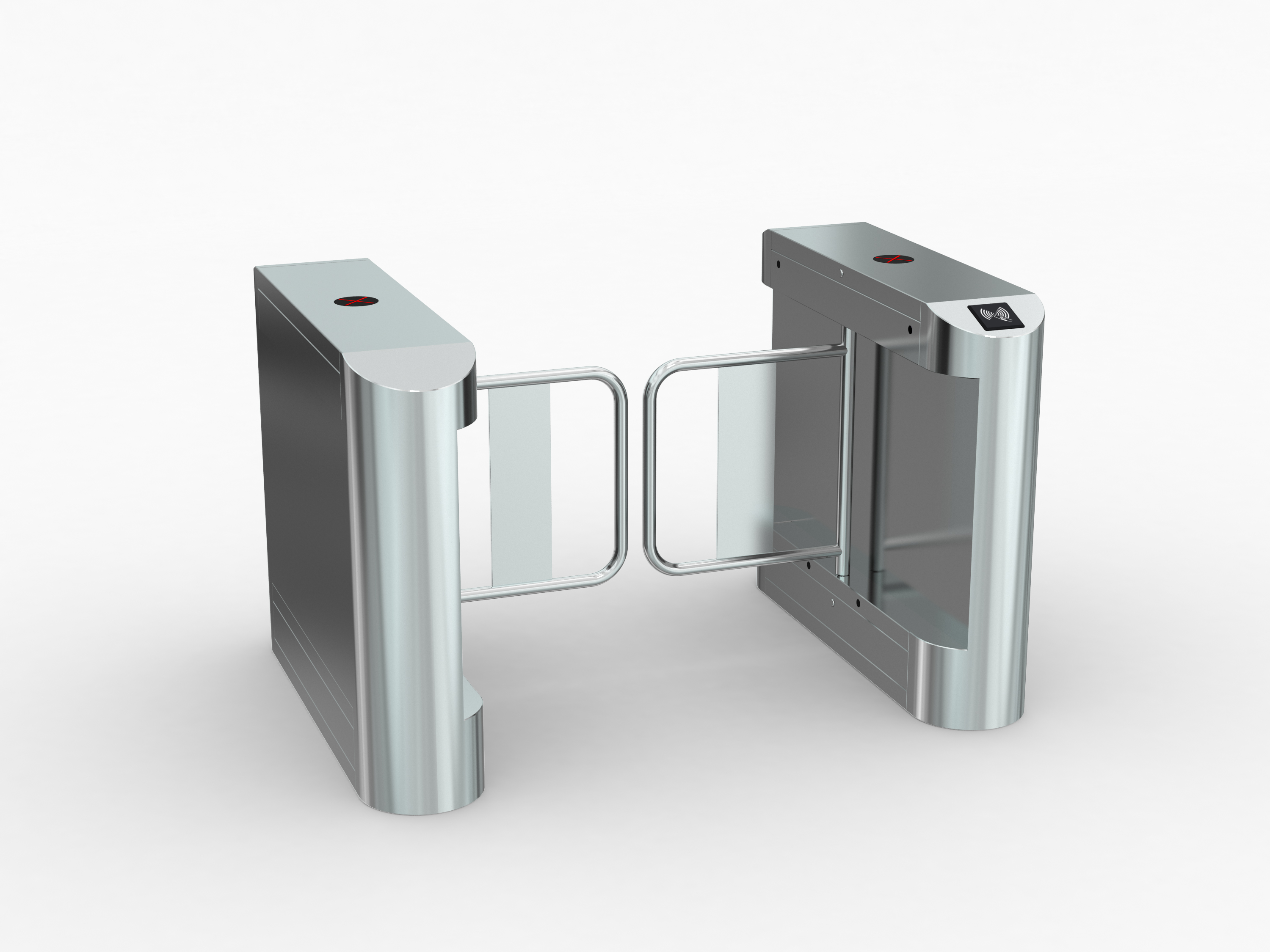 Smart Swing Gate Access Control with Card Recognition, Intelligent Record & Fast Passage, Bi-Directional Turnstile for Office/Commercial Security-NO15