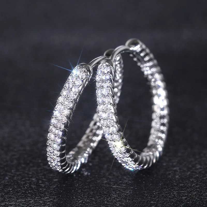 2025 New European and American Shiny Inlaid Cubic Zirconia Fashion Jewelry for Daily Matching with Light Luxury EarringsW251029