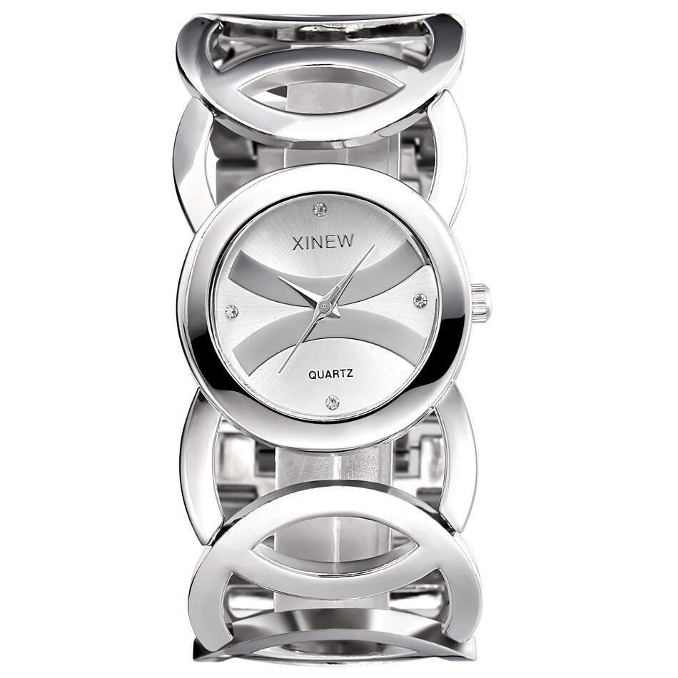Brand New Stainless Steel Bracelet Ins Simple Luxury Women's Quartz Watch