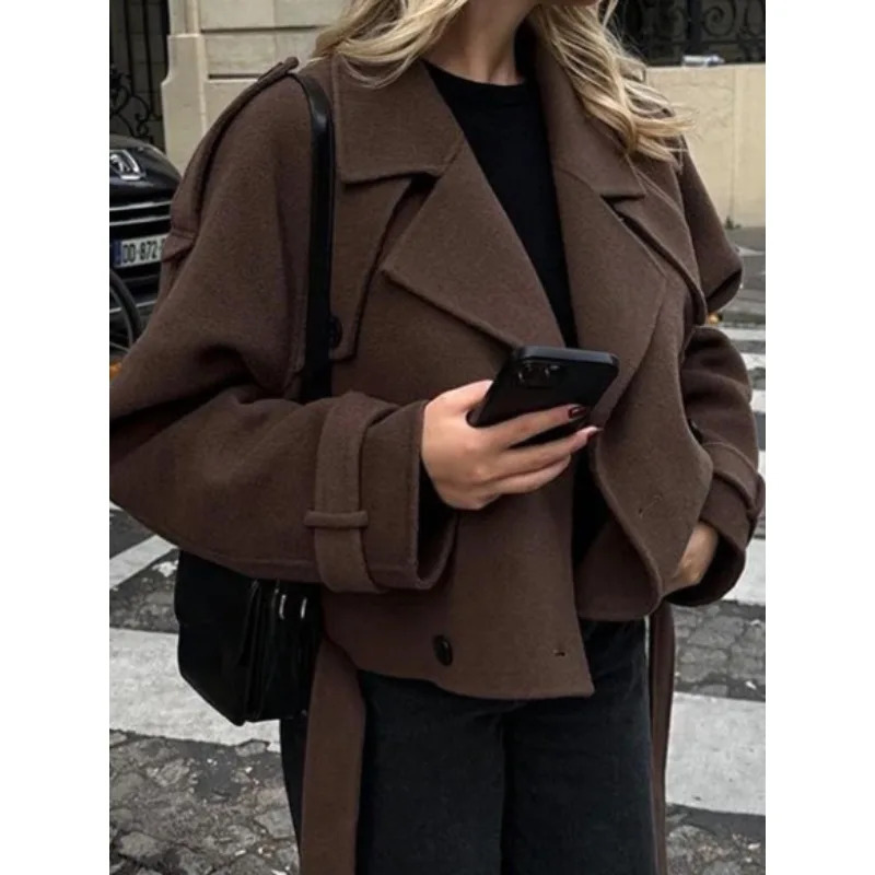 Women Autumn Winter Womens Sweater Jacket Suit Long Sleeve Jacket Outerwear Comfy Knitwear Plus Size Skinny Niche Petite 251029