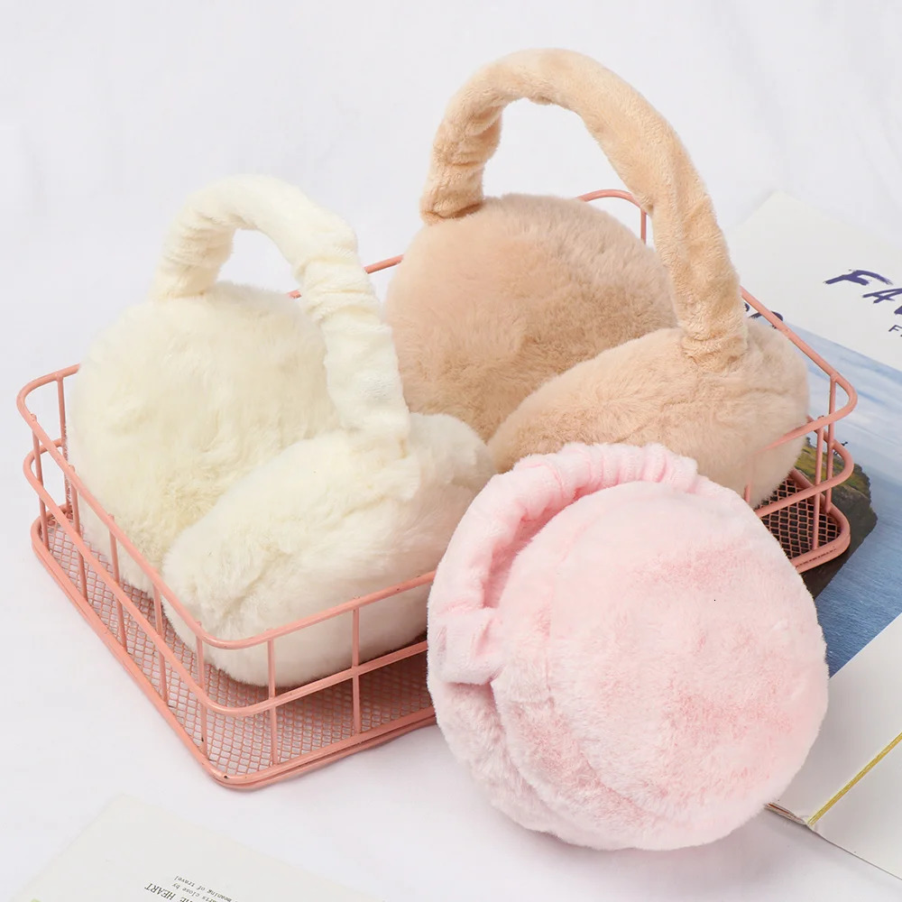 Soft Plush Ear Warmer Winter Warm Earmuffs for Women Men Fashion Solid Color Earflap Outdoor Cold Protection EarMuffs Ear Cover 251029