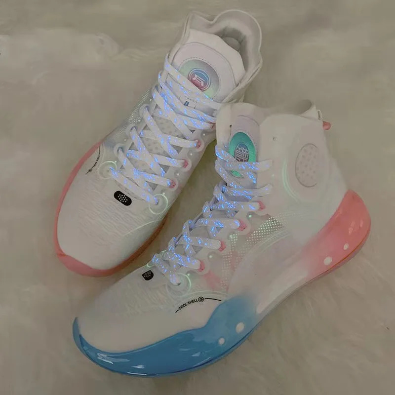 1 Pair Luminous Shoe Laces Glowing Fluorescent Shoelaces For Sneakers Flat Lace Shoes Boot Shoelace Splash ink Shoestrings 251029