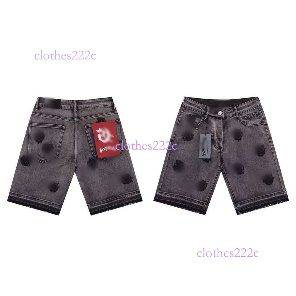 Style Trendy Brand Distressed Patchwork Straight-Leg Jeans American Casual Rock Street Hip-Hop