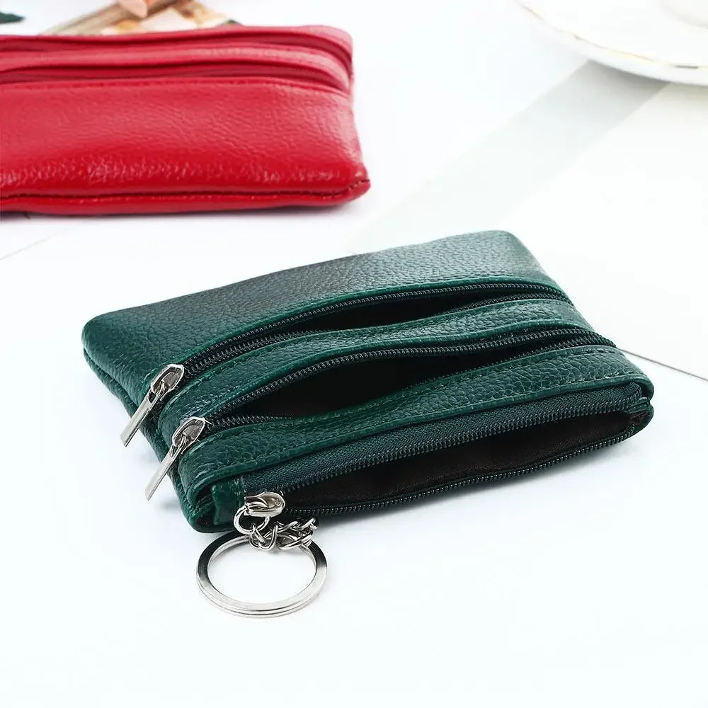 Fashion Leather Coin Purse Women Small Wallet Change Purses Mini Zipper Money Bags Pocket Wallets Key Holder 251029