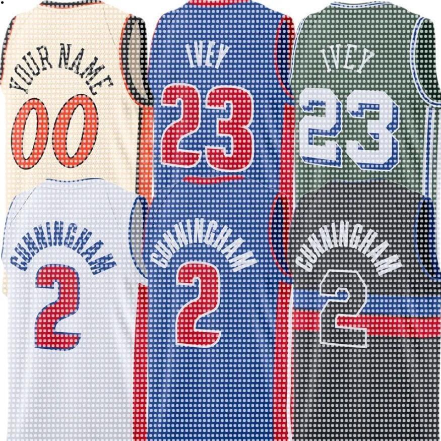 Pistons Jersey custom Basketball Cade Cunningham Tobias Harris Jaden Ivey Jalen Duren Tim Hardaway Jr. Malik Beasley Dennis Schroder Ausar Thompson Isaiah Stewart