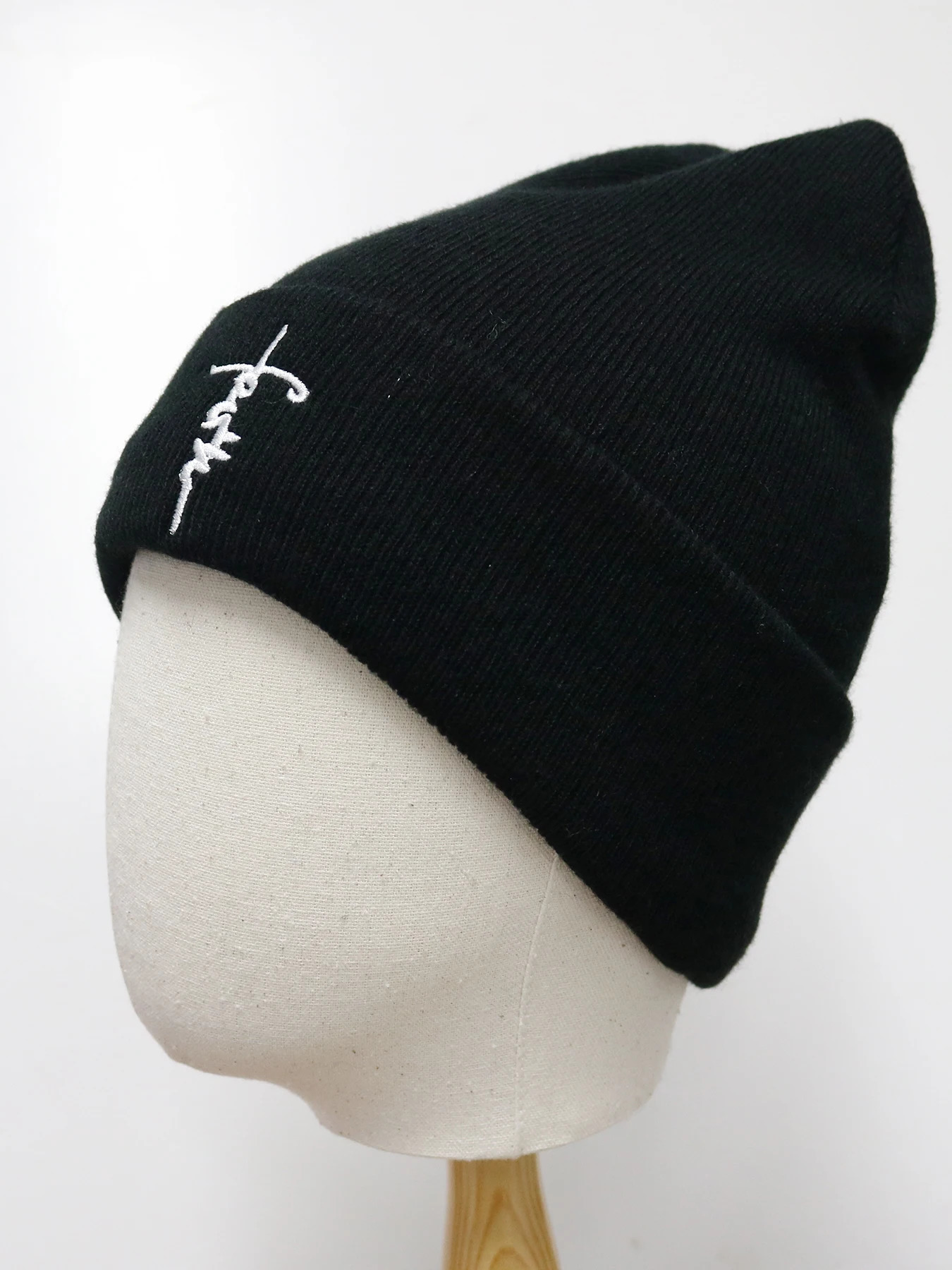 Embroidered Letter Beanies Bonnet For WomenMen 2Layer Silk Satin Lined Anti Static Knitted Hat Autumn Winter SKi Skullies Cap 251013