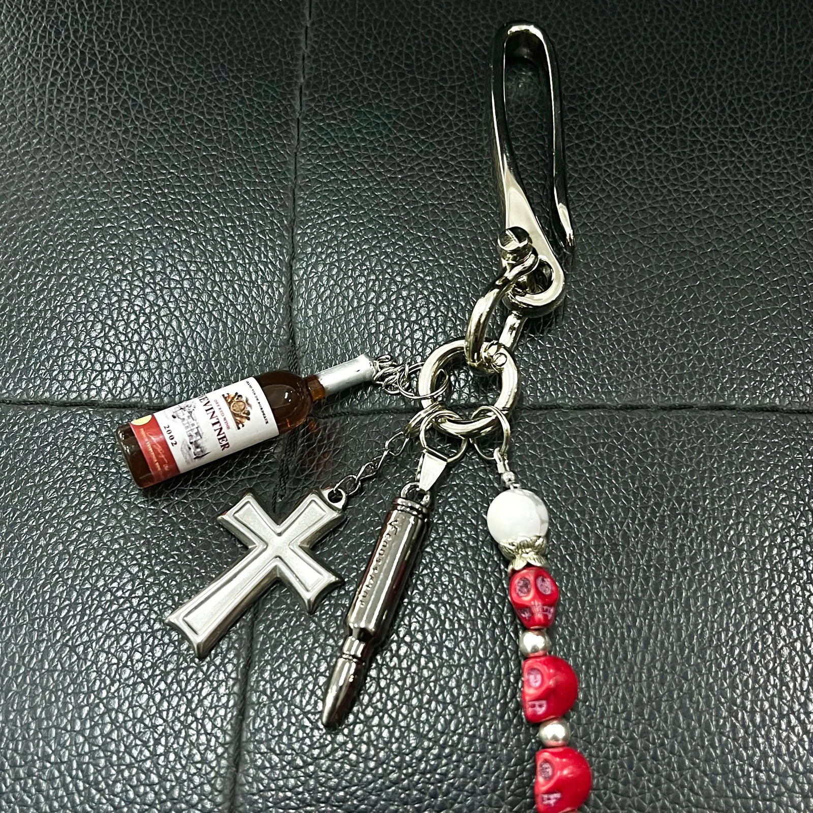 Original Cross Trouser Chain Ainworth Original Red Skull Retro Niche Punk Street Waist Chain 251021