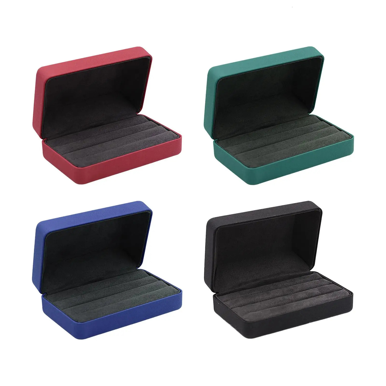 Ring Organizer Box Tray Stylish Jewelry Display Case Storage for Women Lady Multiple Rings Cufflinks 251013