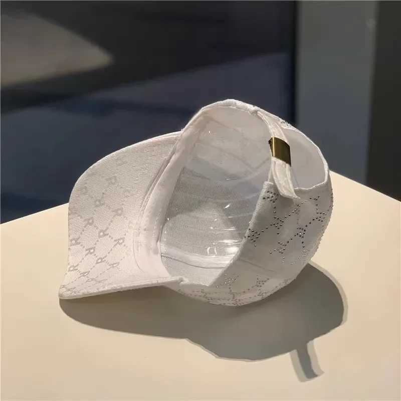Fashion Rhinestone Letters Baseball Cap Casual Trend Sun Hat Street Sunscreen Sun Hat Hundred with Duck Tongue Cap Rebound CapW251029