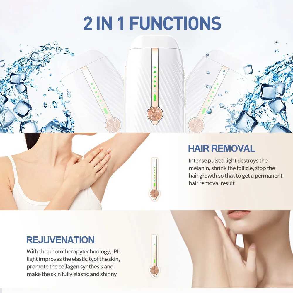 Vancostar Fast Flash Laser Hair Remover for Ladies 2 in 1 999999 Flash lPL Epilator for Women Rejuvenation Trimmer Free Shipping J251117