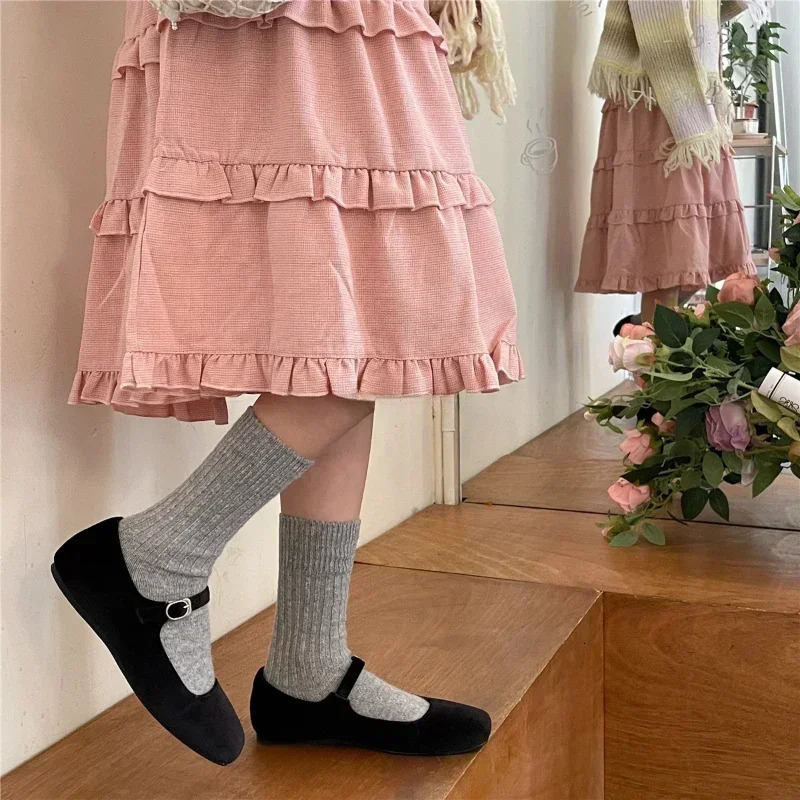 Wool Cashmere Thermal Long Sock for Women Homewear Sleeping Thicken Warm Crew Socks Women Socks Autumn Winter Calcetines Mujer 251029