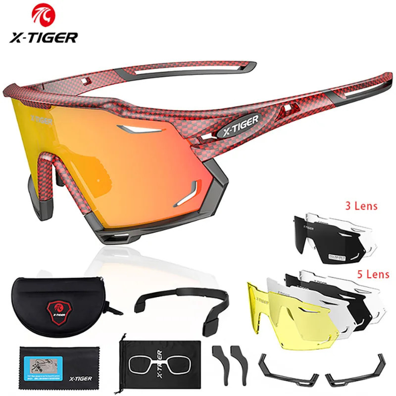 XTIGER Cycling Glasses UV400 Pochromic Sunglasses Sports Polarized Mens MTB Racing Bike Eyewear 251013
