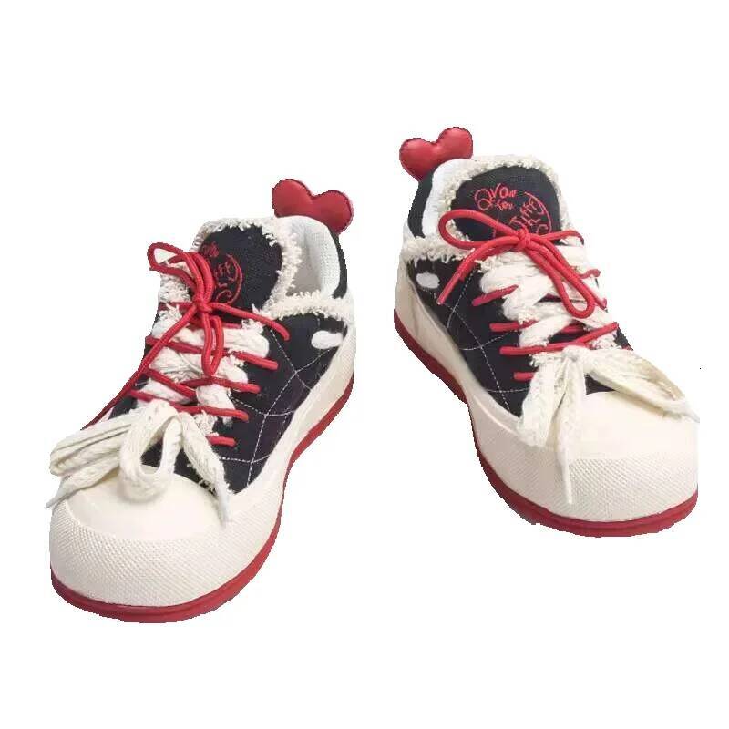 Jifffly x Qingwantian Q.VONTON Women's Versatile Beige Shoes Thick Sole Height Increasing Casual Sports Sneakers