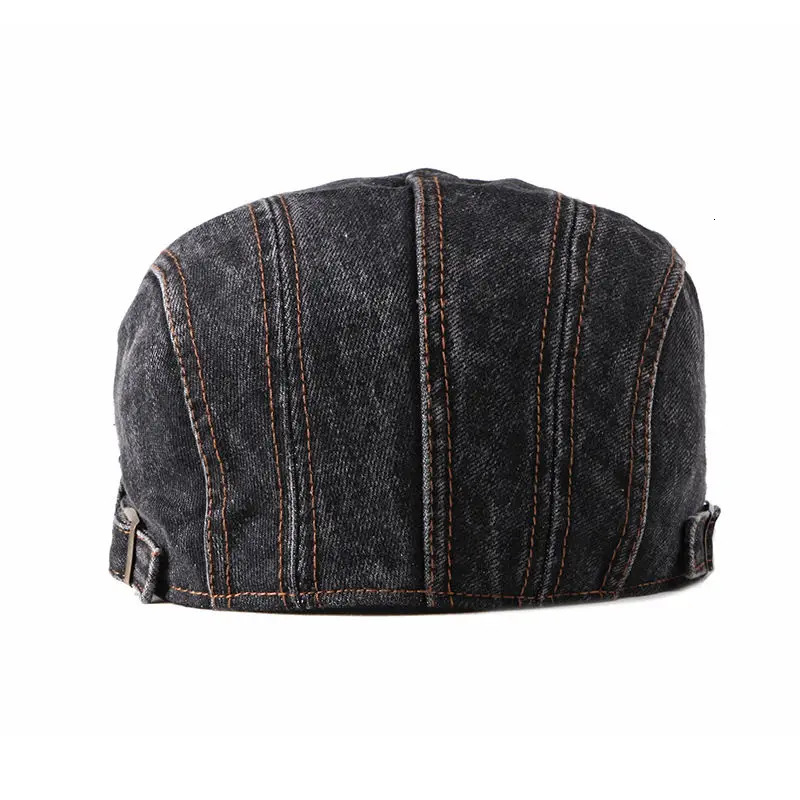 Four Seasons Denim Solid sboy Caps Men Washed Flat Peaked Cap Women Painter Beret Hats 16 251013