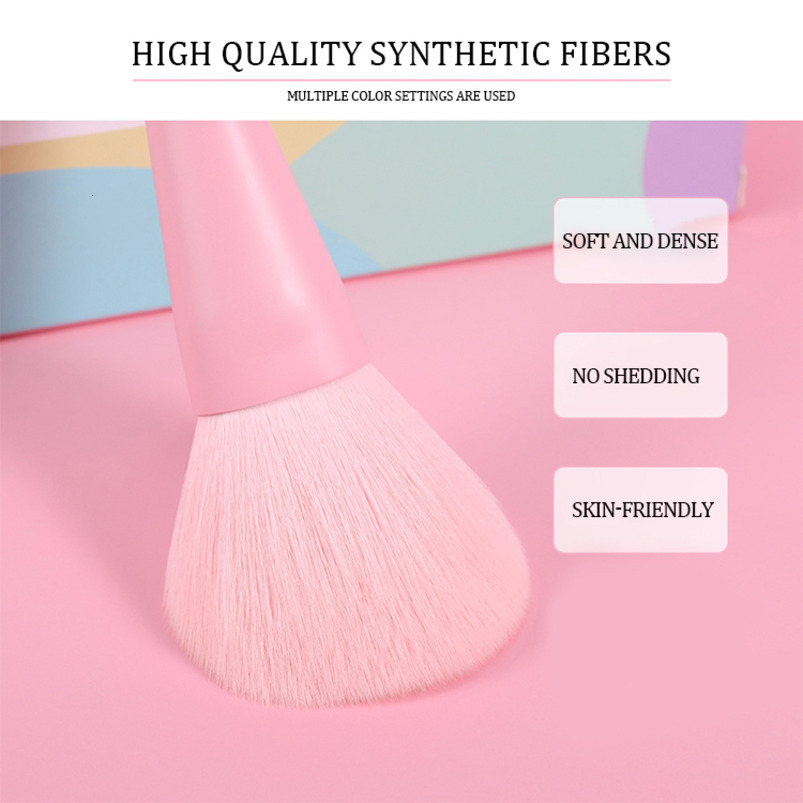 17-Piece Macaron-Colored Makeup Brush Set: Candy-Dream Rainbow Makeup Brush Collection Beauty Tools