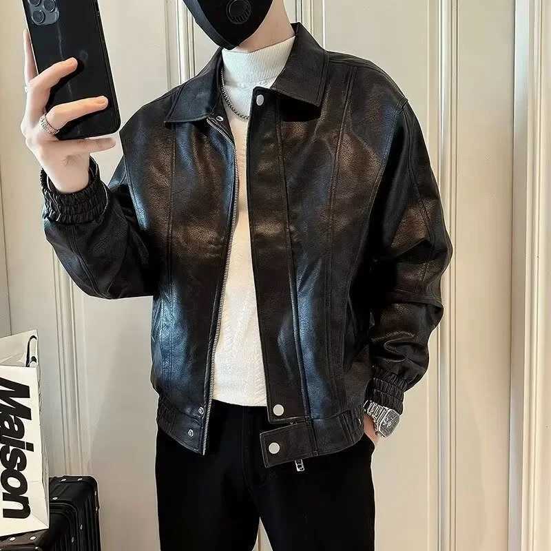 Highend Leather Jacket for Men in Spring Autumn Winter 2025 New Trendy CasualT251029