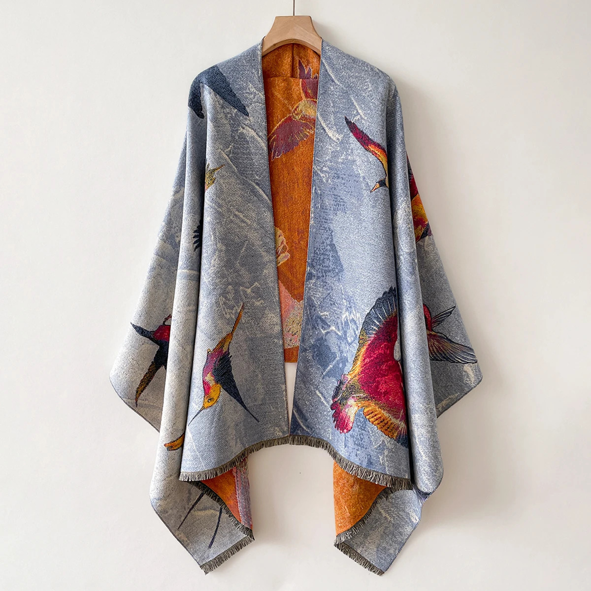 y Warm Poncho Cashmere Winter Women Scarf Floral Jacquard Shawl Wraps Female Thick Blanket Bufanda Travel Echarpe 251013