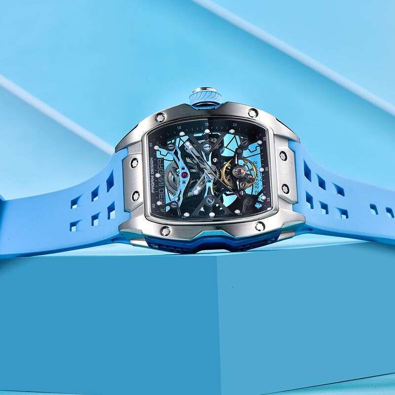 PAGANI DESIGN New Fluorine Rubber Strap 50M Fully Automatic Men's Mechanical Watch PD-YS018