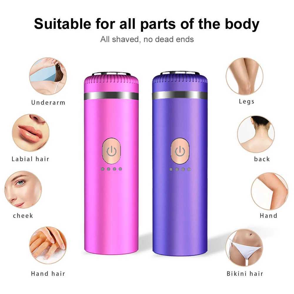 Facial Hair Remover for Women Eyebrow Trimmer Nose Hair Mini Bikini Razor Precise Shaper Portable Rechargeable Epilator for Li J251117