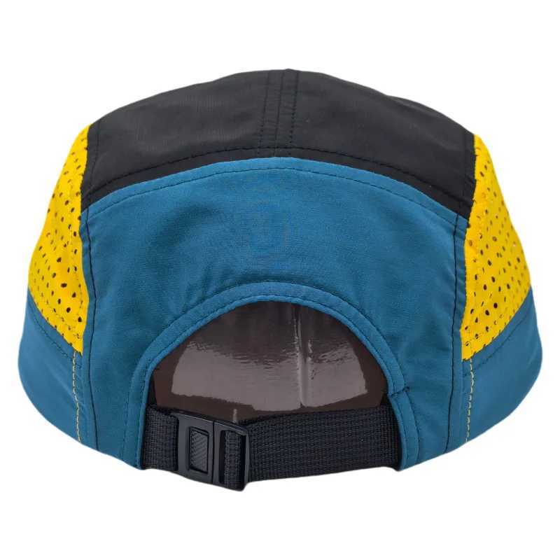 Ultralight 5 Panel Mesh Cap Dry Quick Breathable Running Cap Outdoor Sports Hat For Cycling Baseball Trail Running Snapback HatW251029