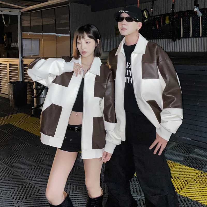Motorcycle Biker Bomber Coat Autumn And Winter Mens Leather Jacket For MenT251029