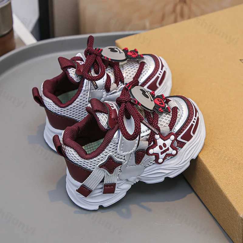 Childrens Mesh Breathable Casual Sports 2025 Autumn Boys Girls Outdoor Running Shoes Toddler Comfortable Non Slip Sneakers H260130