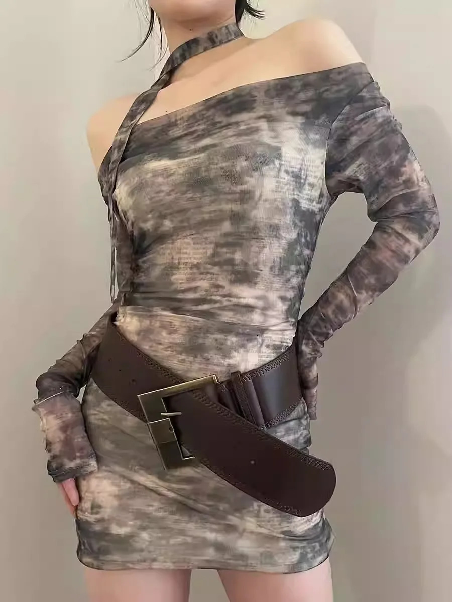 Punk Style Wide Belt for Women American Sexy Style Girdle with Skirt Jeans Waist Belt 251013