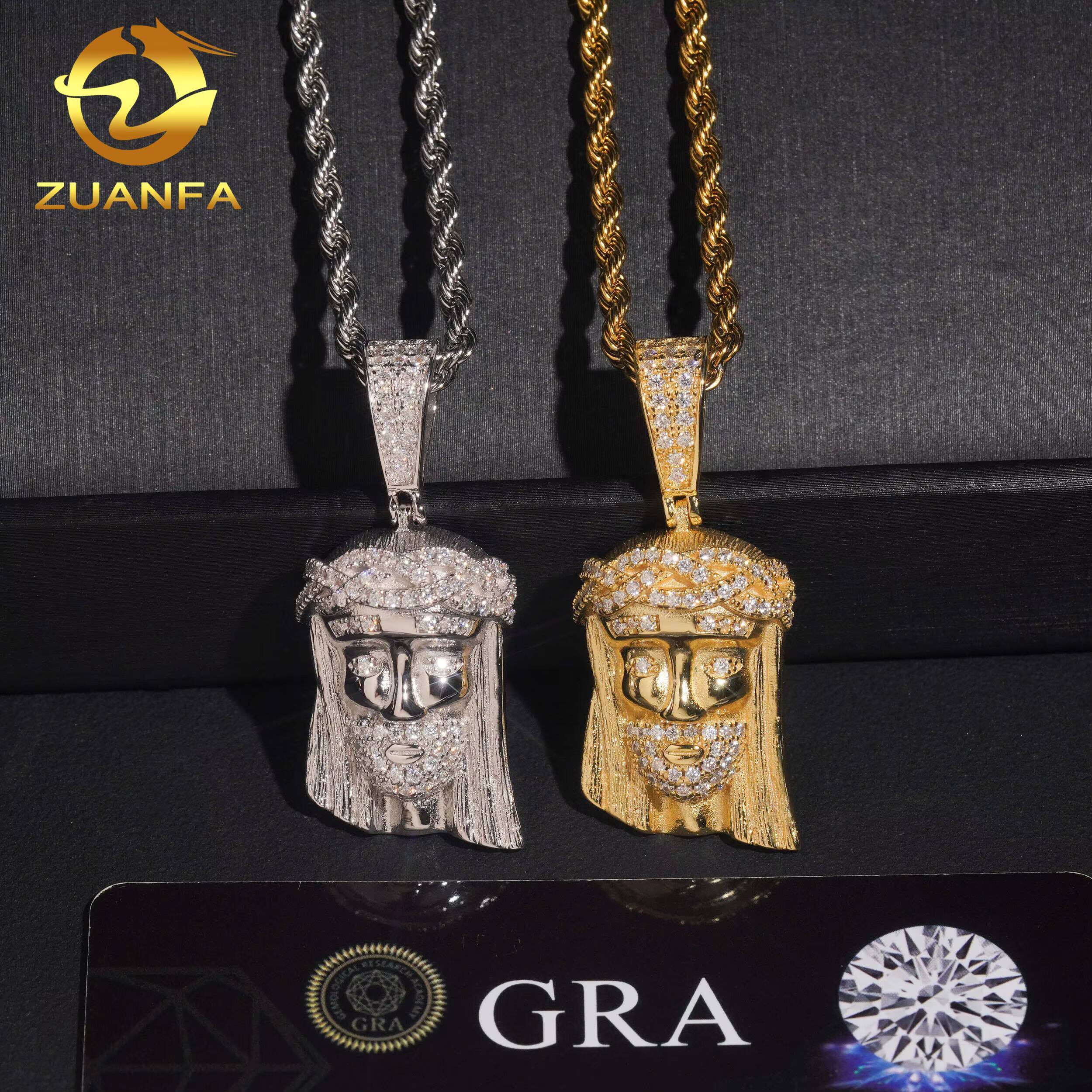 Everyday Fine Jewelry 42mm Tall Jesus Piece Iced Out Jewelry Rapper Custom Moissanite Pendant Jesus Pendant Pass Diamond Tester