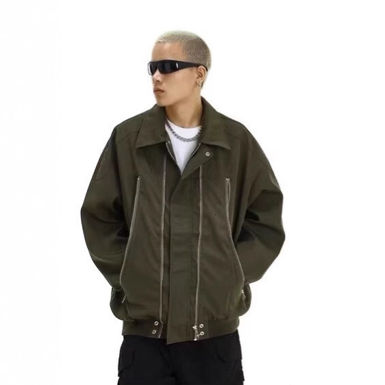 American Style Design Zipper Jacket For Men Spring Designer Jacket And Autumn Season Trendy Brand Functional Style Cool And Handsome Niche Versatile C