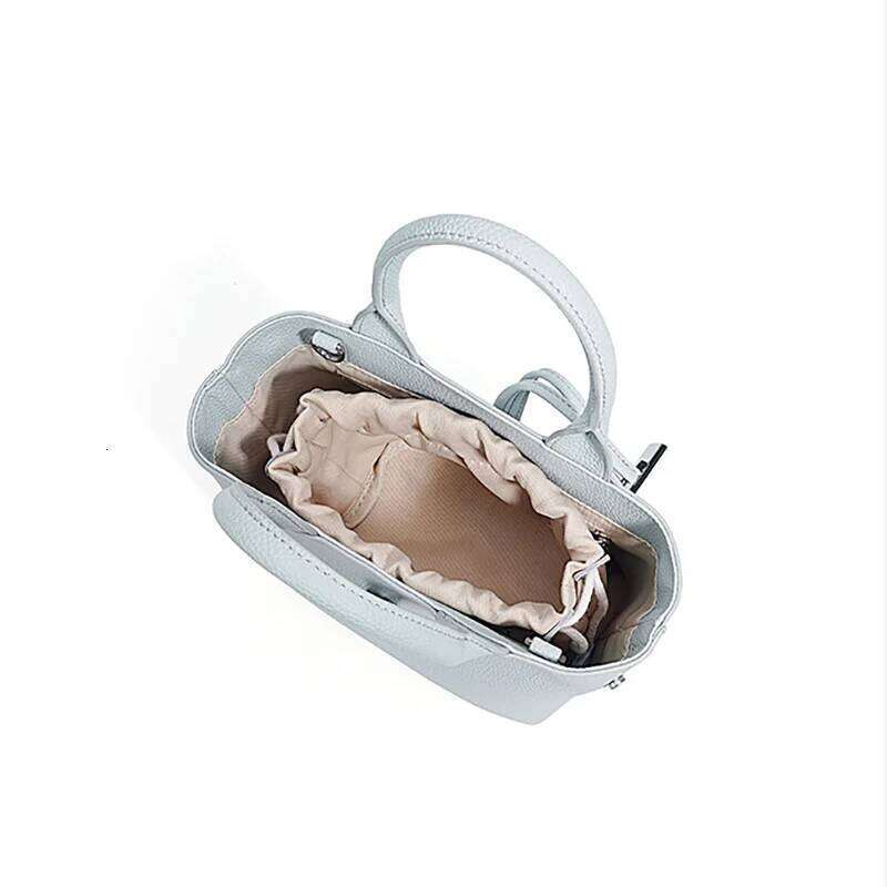 Genuine Leather Bucket New Niche Design Top Layer Cowhide Soft One-Shoulder Crossbody Bag Fashionable Ladies Handbag 251029