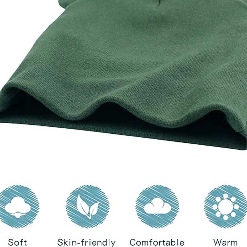 06M Newborn Baby Beanie Cute Baby Hat with Ears Cotton Stretch Boys Girls Warm Hat Baby Gift Bonnet Cap Hair Accessories251028