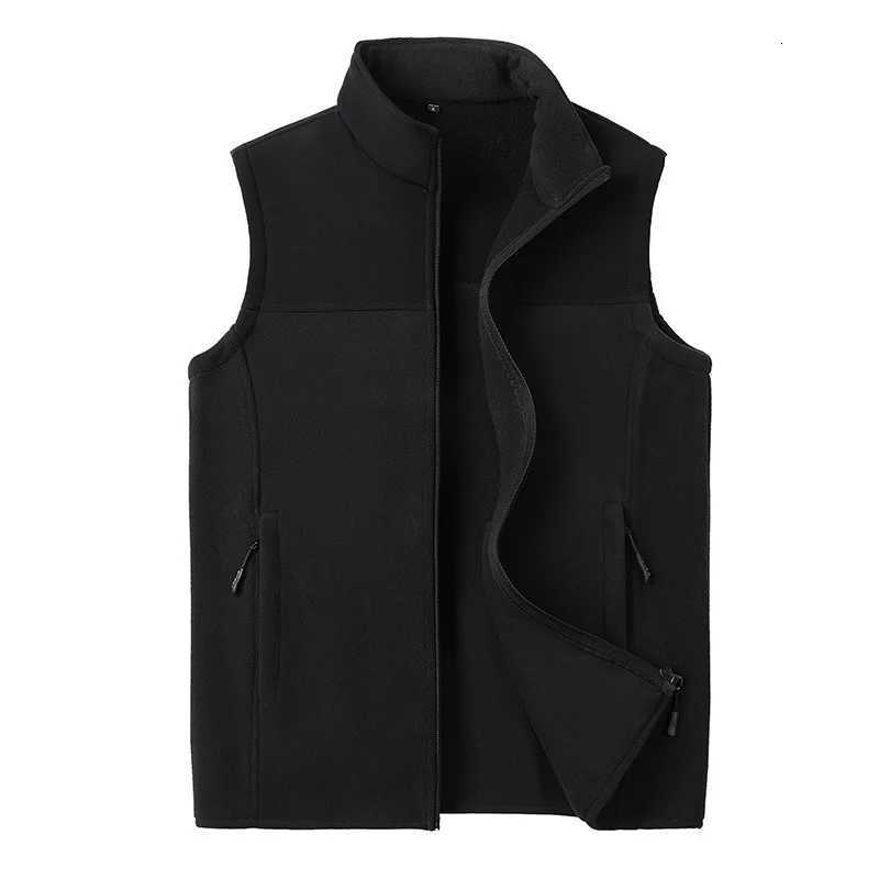 Mens Vests Casual Winter Fleece Warm Waistcoats Fashion Thermal Vests Sleeveless Jackets Windbreaker Vests Clothing W251029