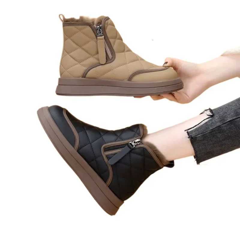 Winter Womens Boots New Plush Comfortable Warm Waterproof Anti Slip Warm Short Boots Cold Resistant Outdoor Ankle Boots Z251029