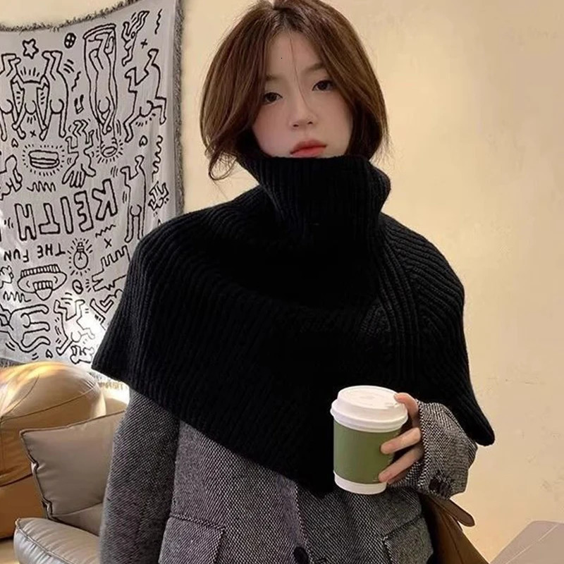 Autumn And Winter Fashionable Irregular Scarf For Women Highend Outer Pullover Scarf Versatile Coldproof And Warm Shawl 251029