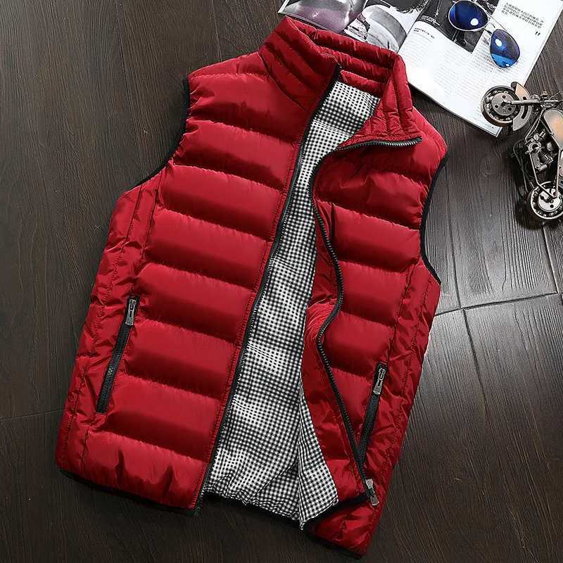 Men Vest Windproof Vest Men Jacket Sleeveless Vest Winter Jacket Casual Coat Men down Cotton Warm Thicken Waistcoat thick gilet W251029