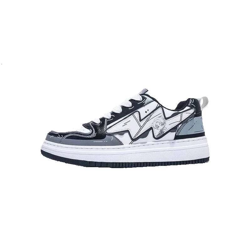Jifffly Designer Bad Guy Collaboration Men's Sneakers Niche Ins Trend Versatile Student Sports Shoes Breathable Lightweight