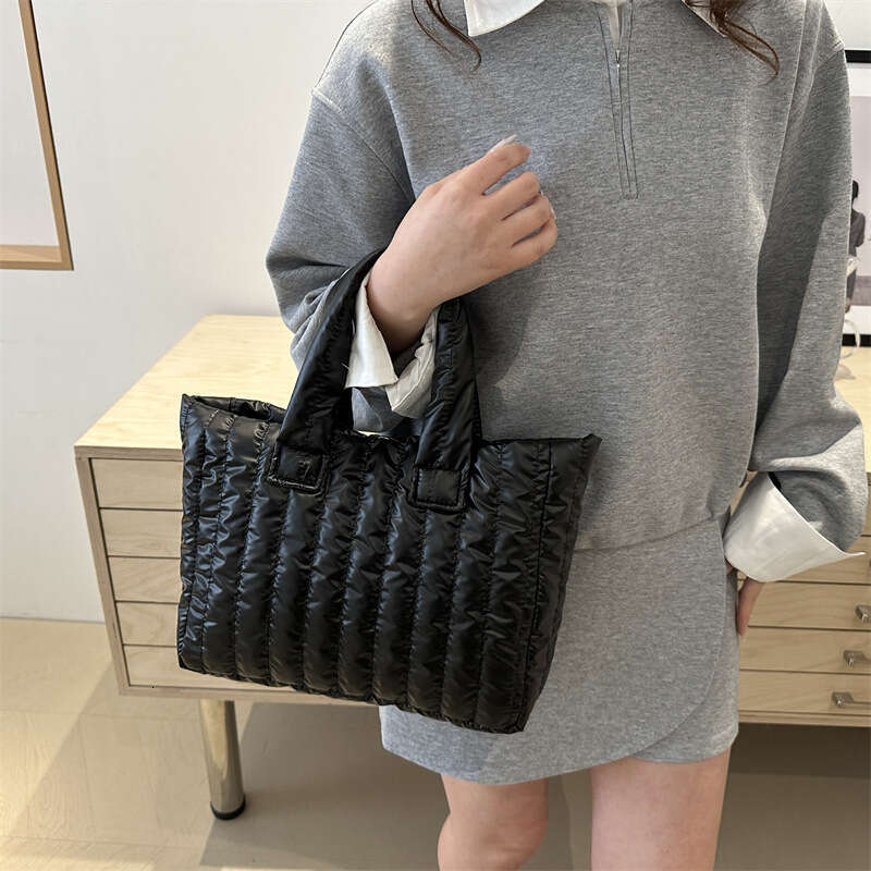 Designer bag 2025 New Fashion Simple Shoulder Large Capacity Trendy Casual Embroidered Cotton Women's Tote Bag