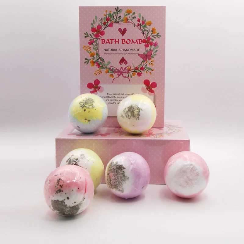6pcs bath bomb gift box body care spa bathtub is an ideal gift for herhim wife girlfriends birthday or Mothers Day L251029