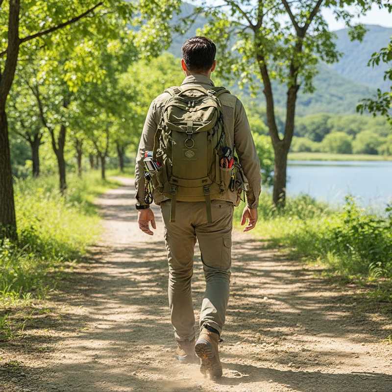 Mens Business Casual Outdoor Vest MultiPocket MultiFunctional Large Waist Fishing Vest Middleaged Mens Tooling Waistcoat W251029