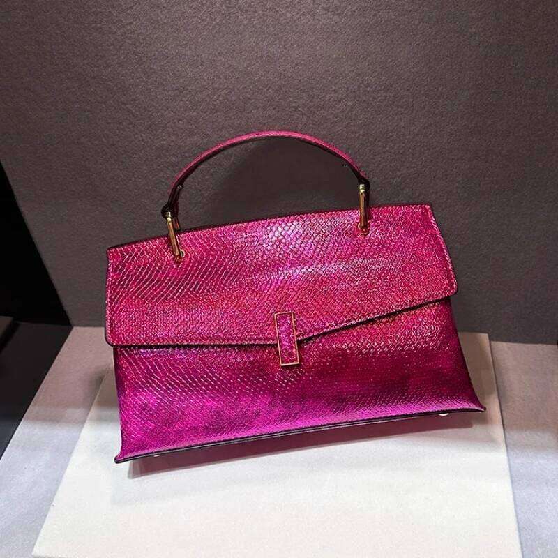 Designer Bags Real Leather Bright Face Snake Ing Design Handbag Shoulder Bags For Women Sac Main Femme Hot Selling