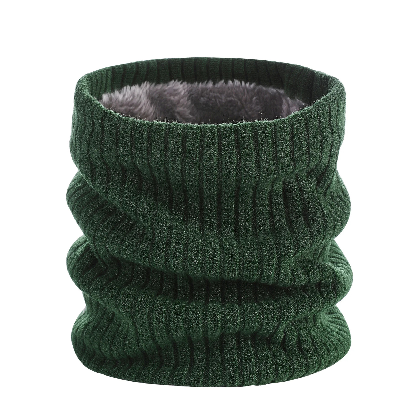 Winter Knitted Plush Thick Neck Scarf Women Men CashmerLike Collar Warm Rings Scarves Outdoor Sport Men Collar Infinity Snood 251021