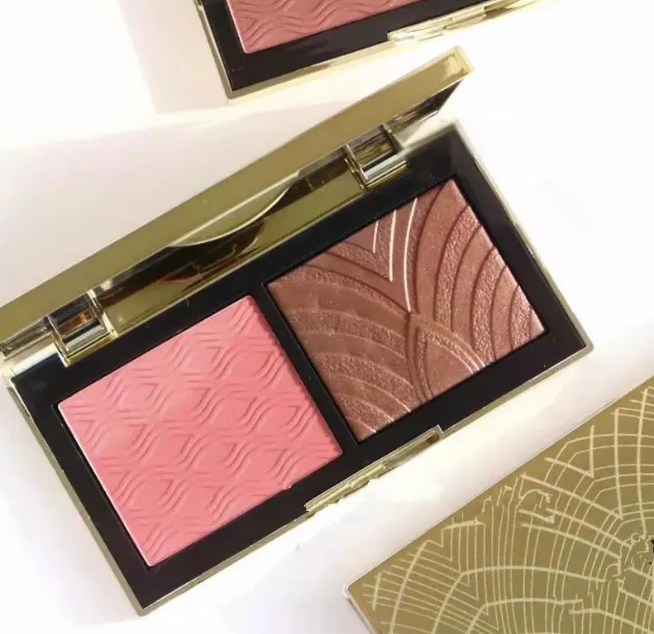 Face Blush Bronzers Highlighters GOLDEN HOUR GLOW FACE PALETTE 2 Colors MEDIUM DEEP 2*2g High Gloss Blush Cosmetics