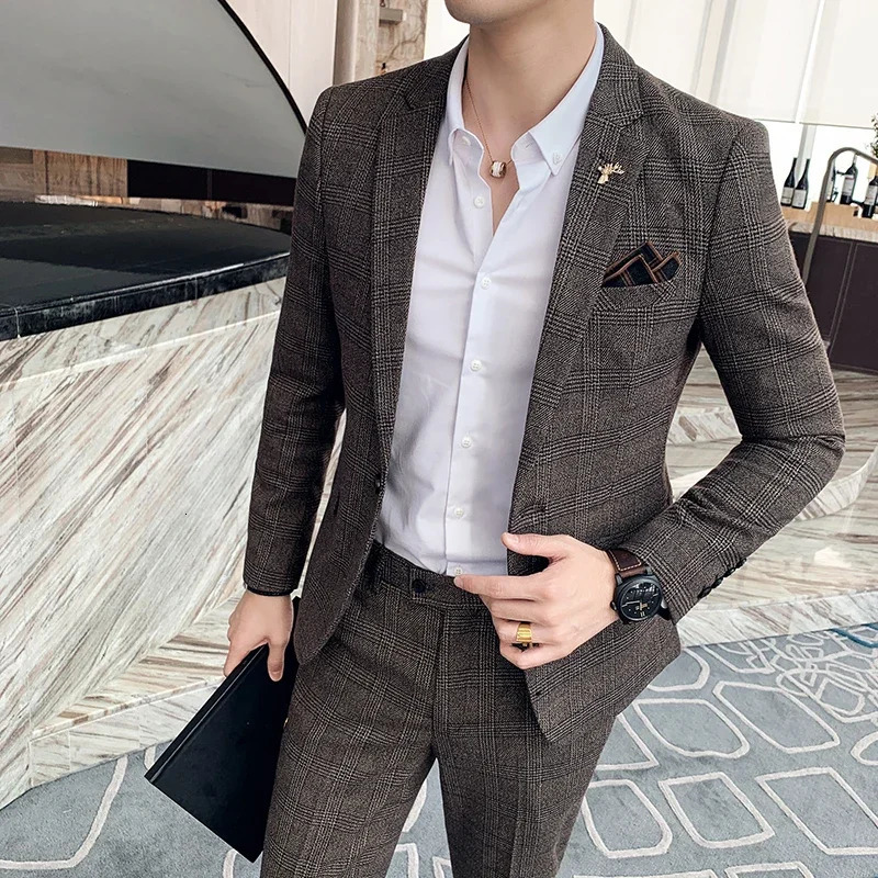 Blazer Plus Size 7XL Mens Fashion Business Italian Style Linen Leisure Wedding for Office Workers Assembling A 251028