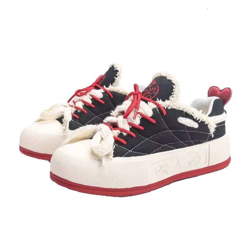 Jifffly x Qingwantian Q.VONTON Women's Versatile Beige Shoes Thick Sole Height Increasing Casual Sports Sneakers