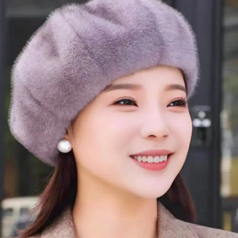 Retro Beret Hat Autumn Winter Women British Hepburn stylish Artist Painter Hats Thick Warm Woolen Pumpkin Beanies Cap 251029