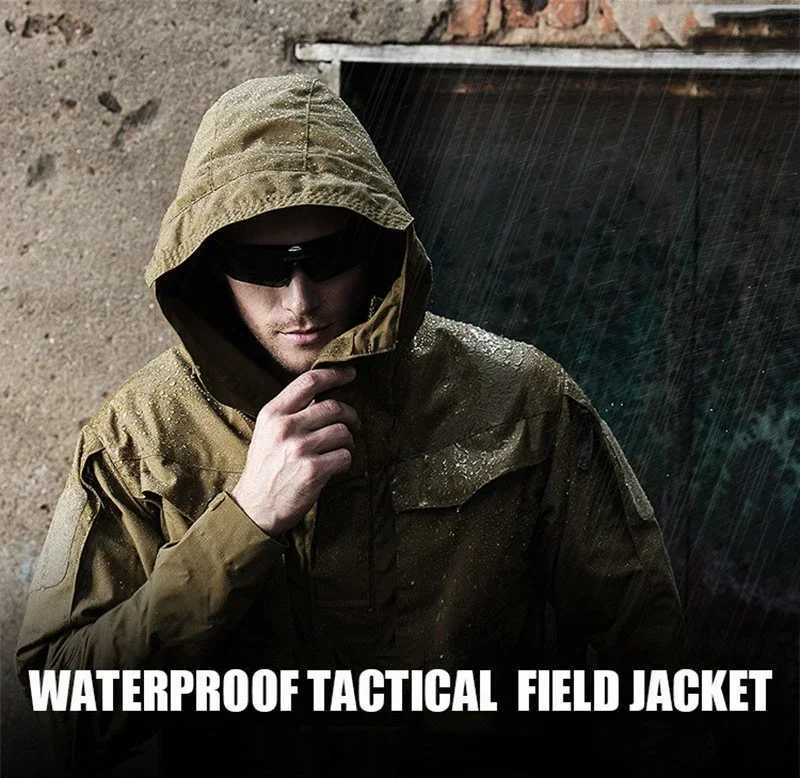 M65 UK Clothes Windproof Hunting Field Jackets Mens WinterAutumn Waterproof Pilot Train Coat Hoodie Three Colors J251029
