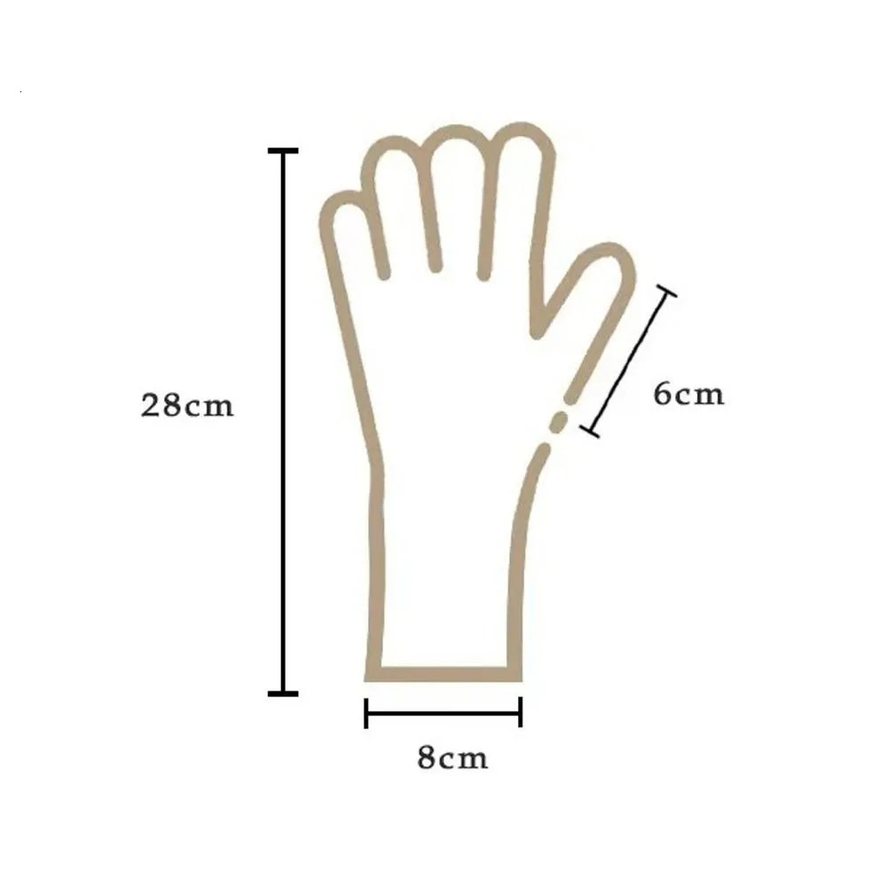 Striped Thermal Knitted Gloves Rabbit Fur Thickened Autumn Winter Warm Gloves Cold Resistant Windproof Split Finger Long Gloves 251029