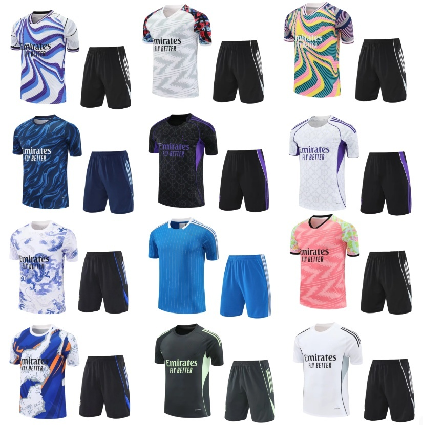 2025 26 27 Real10Madrid MBAPPE Tracksuits short sleeve vest suit 25 26 27 New style Madrids football training suit chandal futbol surveyement Sweatshirt