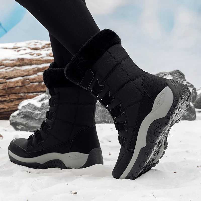 New Winter Women Boots High Quality Warm Womens Snow Boots Comfortable Ankle Boots Outdoor Waterproof Hiking Boots Size 3642 Z251029