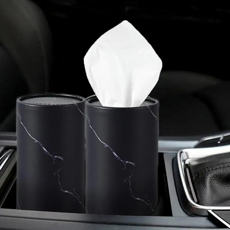 Round Tissue Boxes For Car Automotive Cup Holder Tissue Holder 6 Canisters300 Tissues Car Tissues Cylinder Tissue Holder 251029
